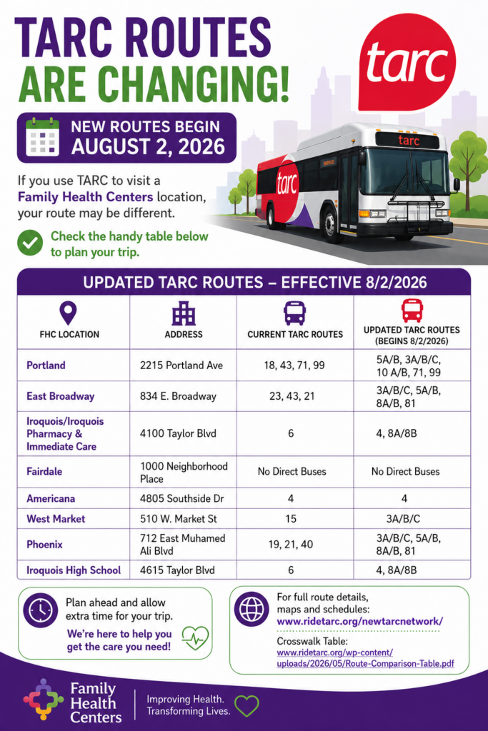 Tarc route schedule